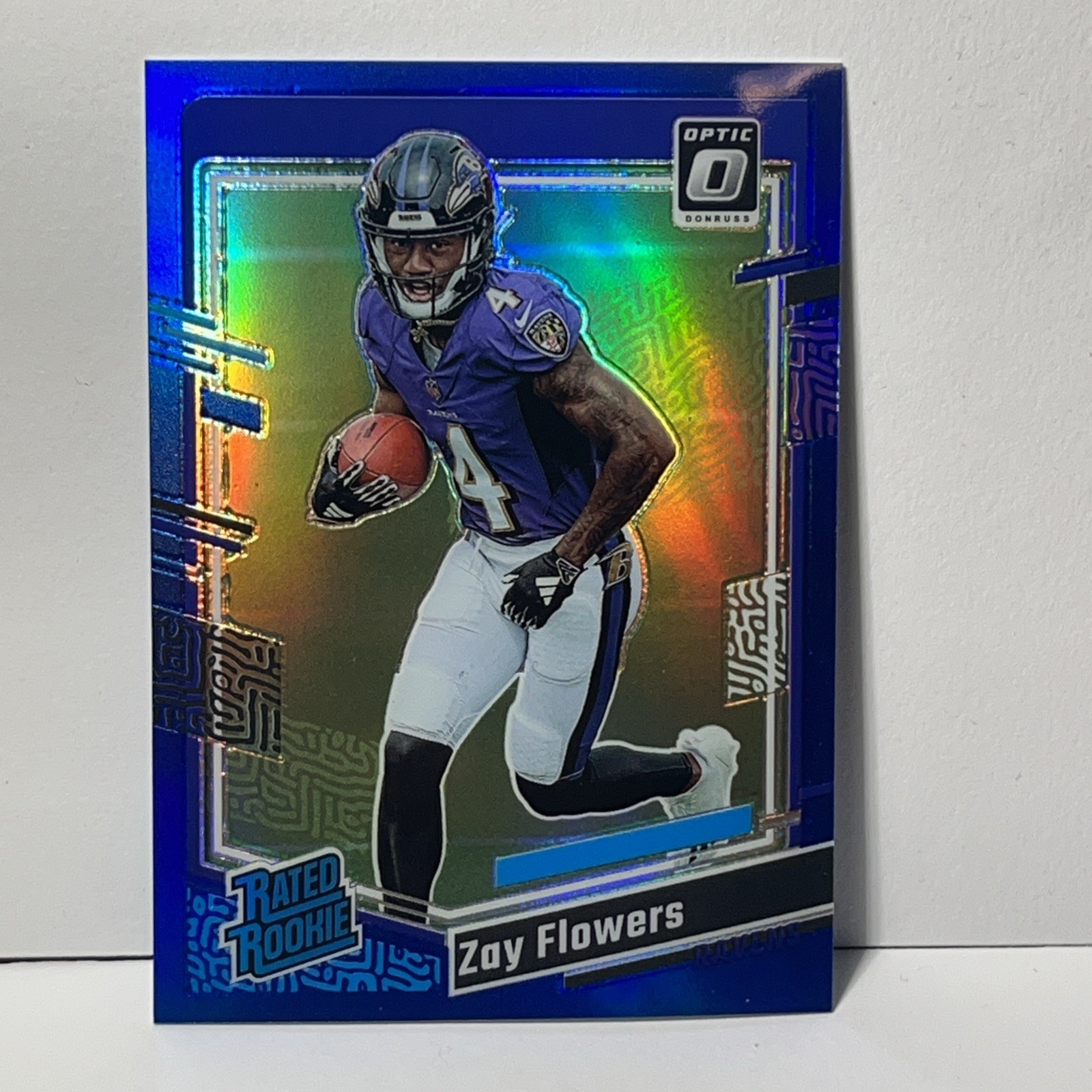 Zay Flowers 2023 Optic Rated Rookie Blue /199 Prizm RC #210