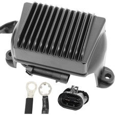 Drag Solid State Black Voltage Regulator Harley Touring 02-03 Repl 74505-02
