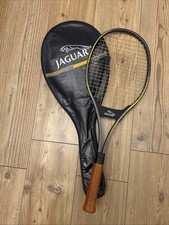 Vintage Jaguar Elan Plus Squash Racket with Original Case &ndash; 1980s Graphite