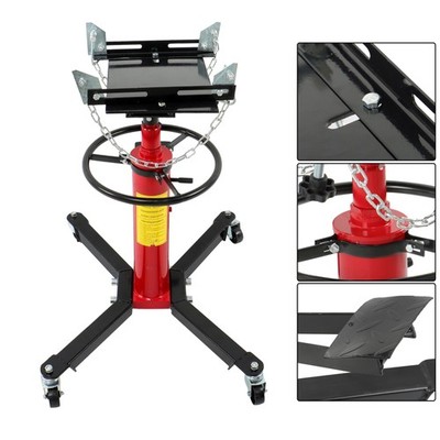 1322-1660 LBS 2 Stage Hydraulic Transmission Jack w/360° Swivel Wheel Lift Hoist