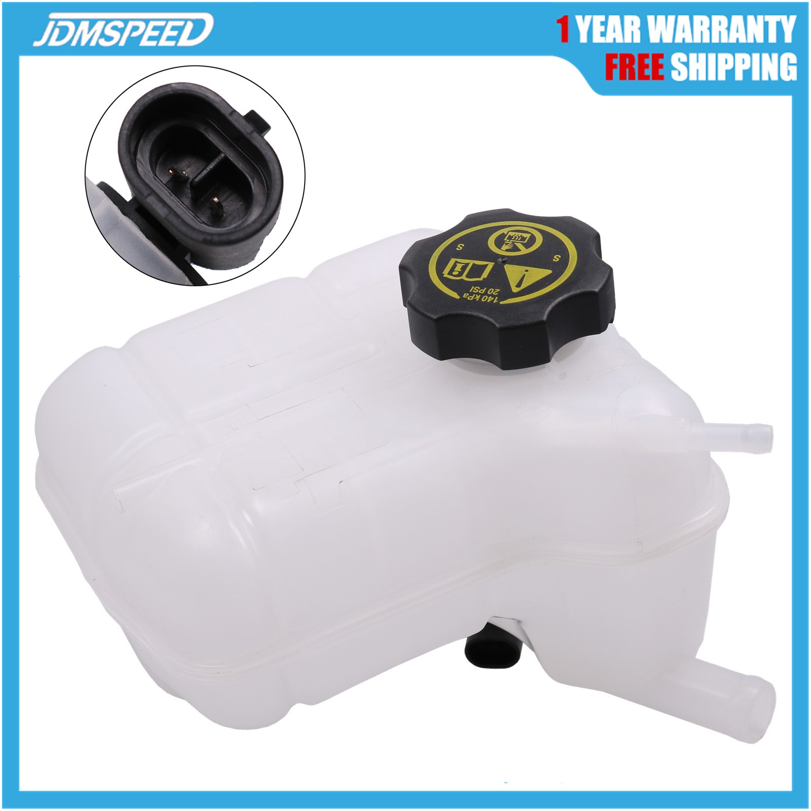 For Vauxhall Insignia 2008>2017 Coolant Expansion Header Tank + Cap & Sensor