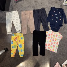 Baby Girl Long Sleeve One Piece Bodysuit 12 Month Lot