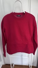 Raf Simons SS13 Trompe L’oeil Crewneck Sweatshirt Men’s Size M Red