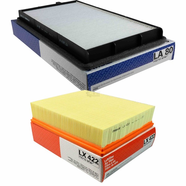 Mahle / Knecht Set Filterpaket Innenraumfilter LA 80 Luftfilter LX 422-image