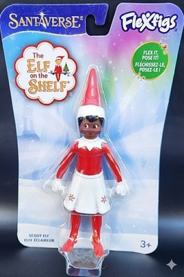 Flexfigs Elf on the Shelf Scout Elf Girl Brown Eyes bendable figure 89255