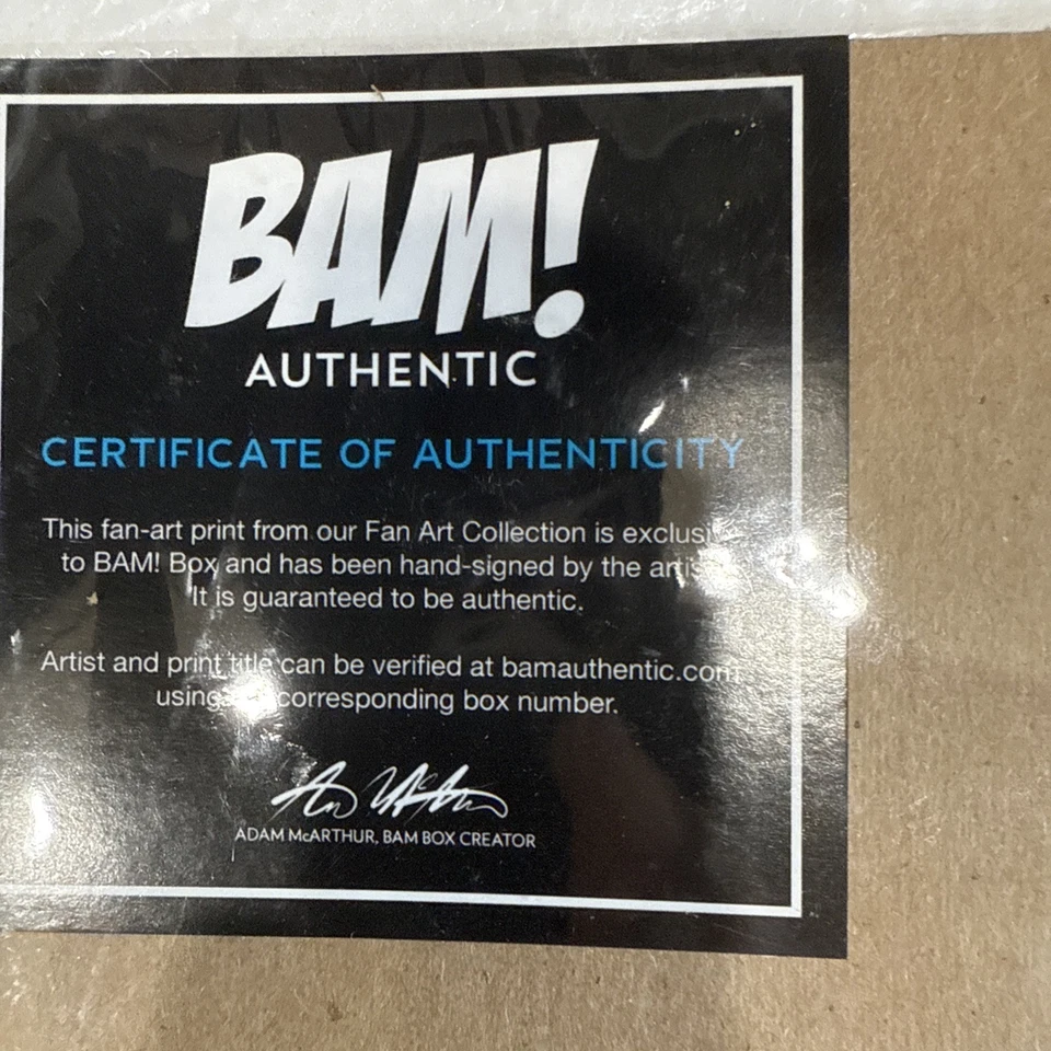 BAM! Box Exclusive God of War Kratos Art Print - Matt Akin Signed Beckett COA - Image 4 of 4