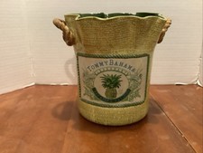 Tommy Bahama Ice Bucket Wine Chiller Barware Pineapple Used For Display Only