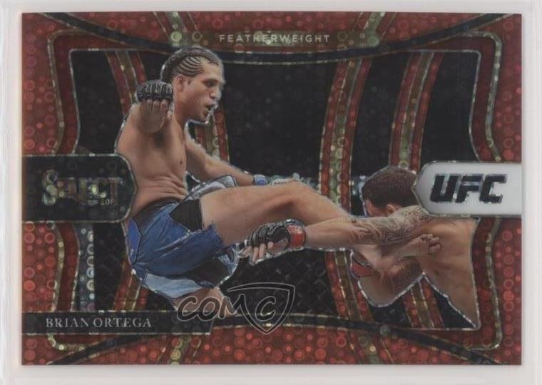 2021 Panini Select UFC Premier Level Red Disco Prizm /199 Brian Ortega #173 ux8