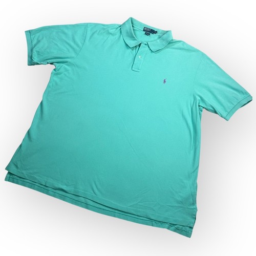 Polo by Ralph Lauren Poloshirt 4XLT Tall Grün Lila Pony Logo - Bild 2 von 10