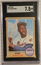 1968 Topps, Hank Aaron, SGC 7.5! [#110] High Grade! Auction!
