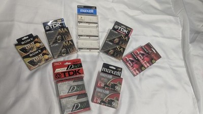 Blank Cassette Tape Lot  TDK MA 110 + SA 90 Sony CD iT Slide Maxell Empty  II Iv