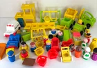 Lot Of Vintage Fisher Price Little People School Sesame Street People