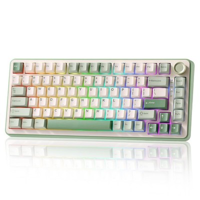 YUNZII B75 PRO 75% Wireless Mechanical Keyboard (Matcha Green Milk Switch) Hot