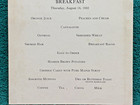 1932 Ohio Farmer Western Train Tour Great Northern Railroad Menu Breakfast Meal — photo 4