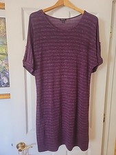 Forever Sweater Dress Plum Soft Stretchy Petite Large Half Sleeve
