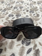 Prada PR17WS 1AB5S049 Women's Sunglasses 49 mm Black / Dark Grey Lens