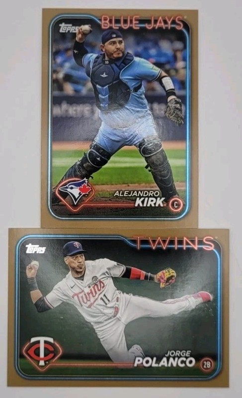2024 Topps 2 Card Gold Parallel Lot /2024 Polanco & Kirk