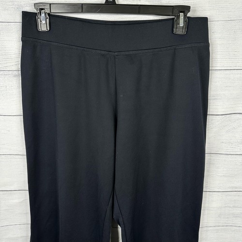 Columbia Womens size XL Pull On Fleece Lined Wide Leg Pants Black 1659981 - 第 3/9 張圖片