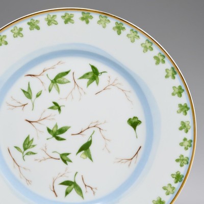 Raynaud Limoges Verdures Christian Tortu Salad Dessert Plates Set