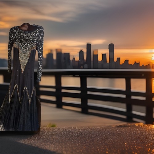Ballroom Or Cocktail/ Party Gown for women M Black