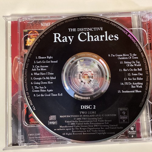 The Distinctive Ray Charles 2 CD Set - Iconic Musician - RARE - Free Shipping - Imagen 6 de 9