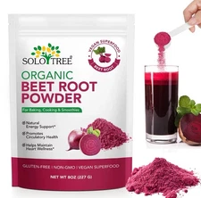 Organic Beet Root Powder Raw Non GMO Pure Beta Vulgaris Nitric Oxide Booster