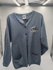 Womans Fleece Buttonup Cardigan- No Size- See Measurements