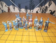 Barclay and others lead figures lot of 15 vintage People, Workers, Etc