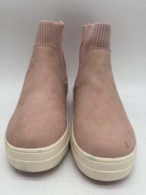 Sincerely Jules Girls Size 13 Pink Pull-On Glitter Back Ankle Boots