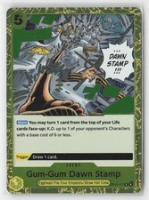 Gum-Gum Dawn Stamp OP13-117 Rare Carrying On His Will One Piece Foil Near Mint