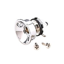 2X(6.35mm 1/4inch Stereo Output Socket GT44 for  Electric Guitar Parts S2Y3)