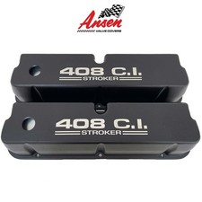 Ford Windsor 408 C.i. Stroker Black Tall Valve Covers - Ansen Usa