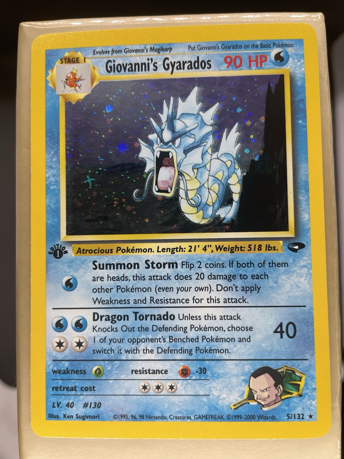 Giovanni's Gyarados 2000 Gym Challenge #005/132 1st Edition Holo Price  Guide - Sports Card Investor