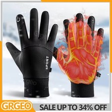 Winter Gloves Waterproof Windproof Thermal Touch Screen Warm Gloves Men Women UK