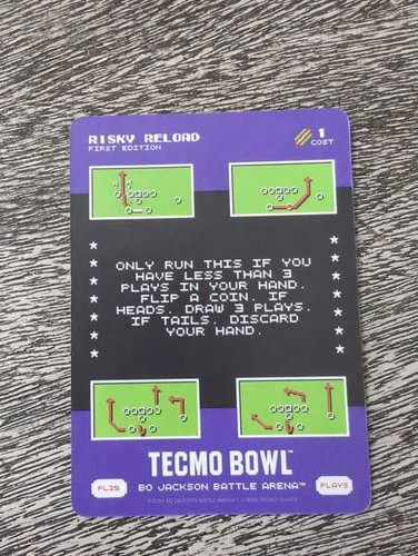 2026 Bo Jackson Battle Arena Tecmo Bowl Play PL25 Risky Reload