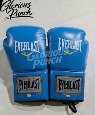 Everlast Boxing Gloves - Lace-Up Pro Sparring Training Fight Gloves All Sizes