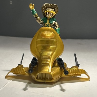 1986 HASBRO GI JOE COBRA SERPENTOR'S AIR CHARIOT VEHICLE COMPLETE W/ FIG READ