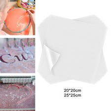 100 Sheets Water Soluble Stabilizer Transparent Embroidery Topping Film
