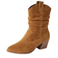 Westernstiefel Damen 37 Eu, Modisch, Braun, Amazon Essentials, Halbhoch