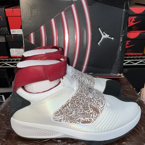 New 2005 Air Jordan XX (20) White/Red 310455-161 Jordan 20 Basketball Shoes OG - Picture 7 of 19