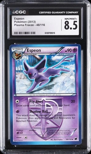 2013 POKEMON PLASMA FREEZE #48/116 ESPEON CGC 8.5