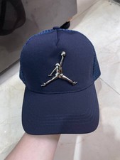 Air Jordan Jumpman Navy Mesh Trucker Cap Adjustable Baseball Hat Men NWT