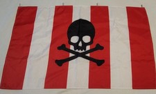 Safety Flag / Danger Warning - Skull Crossbones
