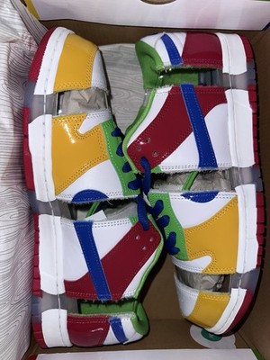 Nike Dunk Low SB eBay Sandy Bodecker White Red Yellow (FD8777-100) Men's Size 11