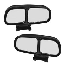 2PCS Car Blind Spot Mirror, Adjustable HD Glass Side Rear View Mirrors, Black