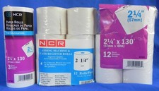 14 NCR Paper Rolls 2-1/4 Adding Machines, Cal...