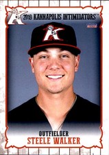 2019 Kannapolis Intimidators Choice 25 Steele Walker Prosper Texas Baseball Card