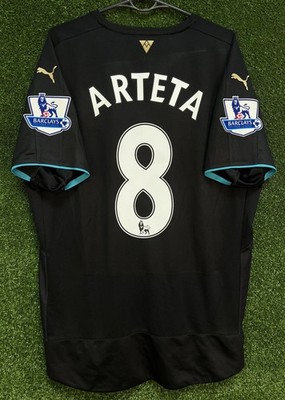 MEN FC ARSENAL 2015/2016 MIKEL ARTETA THIRD SOCCER FOOTBALL SHIRT JERSEY SIZE XL
