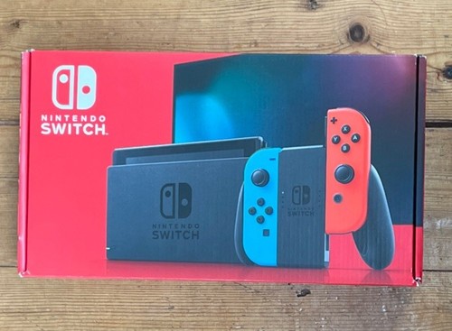 Nintendo Switch Handheld Konsole 32GB Neon-Blau/Rot Joy-Con in OVP sehr guter Zustand