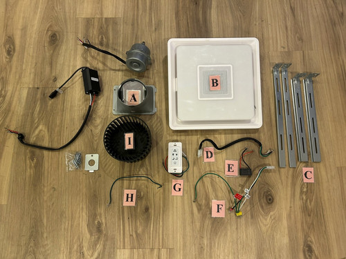 Replacement Parts for Homewerks Bathroom Fan 7130-13-BT (R)